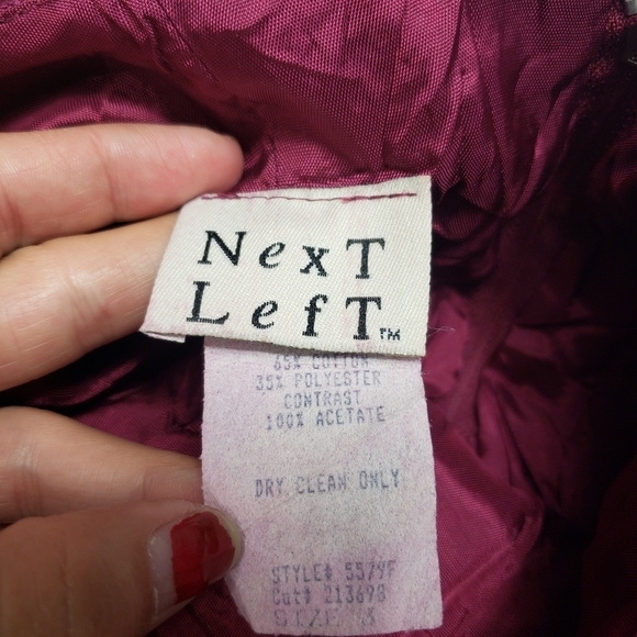 Vintage Next left purple summer mini dress juniors size 3 - Picture 8 of 13